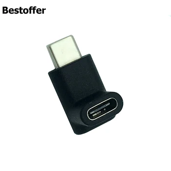 USB3.1 USB-C 90° Navzgor, Navzdol, Komolec, TIP C 3.1 Moški Ženski Podaljšanje Adapter