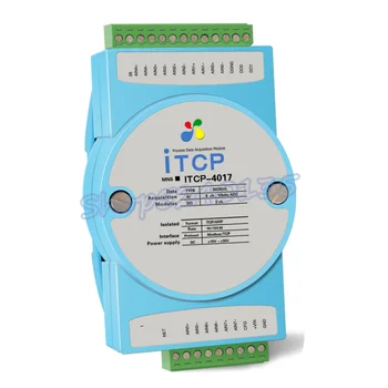 ITCP-4017 8-channel 4-20mA za Ethernet Modbus TCP analogni 8AI 2DO omrežja pridobitev modul