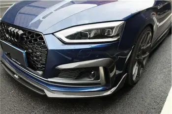 Za Audi A5 S5 B9 2017 2018 2019 2020 2021 Ogljikovih Vlaken Sprednja Maska Lip Spojler Odbijača Difuzor, Visoka Kakovost Auto Dodatki