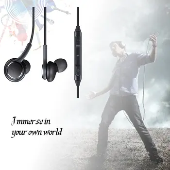Original Samsung 3,5 mm Žične Slušalke IG955 in-ear Slušalke Z Mikrofon Nadzor Glasnosti Slušalke Za AKG Galaxy S8 S7 S6