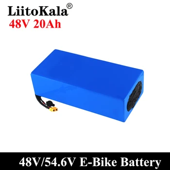 LiitoKala 18650 48V 20AH 30ah 15ah 12ah 25ah Visoko moč Električno Kolo Baterija 48V 18650 za Litijeve Baterije z 30A BMS XT60 plug