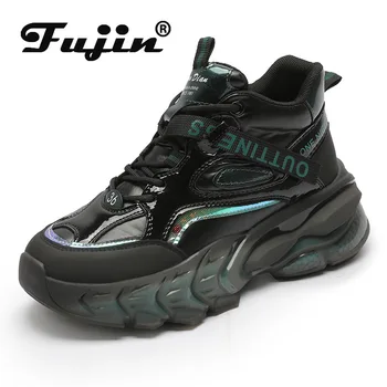 Fujin 4.5 cm Ženske Casual Obutev Podplat Superge Platformo Klin Pete Iz Čevlji Zapato Tenis Mujer De Seguridad