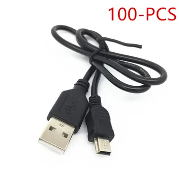 10/20/30/40/50/100 KOS Najboljšo Črno USB 2.0 A Moški Mini 5 Pin B Podatkov napajalni Kabel Kabel Adapter 50 cm