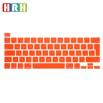 HRH Barve Silikonski španski Tipkovnico Kože Kritje EU Različica Za Novi MacBook Pro 16 2019 A2141 M1 Čip A2338/A2251/A2289 2020+