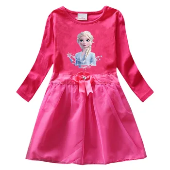 Disney Zamrznjeno 2 Princesa obleko za Otroke žogo obleki Dekleta Obleko Elsa Deklica Elsa risanka Obleko Uspešnosti Kostum, Obleke
