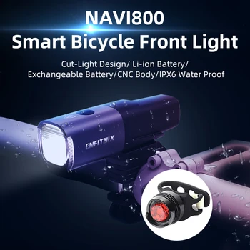 Enfitnix Navi800 Izposoja LED Smerniki Rainproof Smart Kolo Sprednje Luči Luč USB Polnjenje Cesto, MTB Kolesarski Svetilka