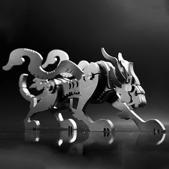 3D Kovinski Model Puzzle DIY Sestavljeni Zmaj Jigsaw Snemljiv Puzzle Nebesno Jekla Warcraft Model Ornament Darilo za Rojstni dan