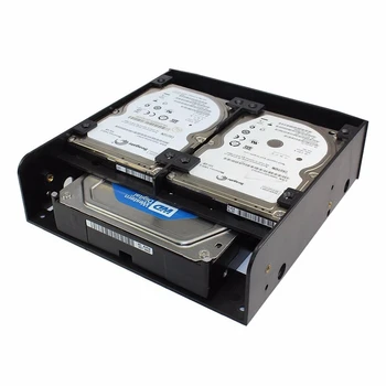 OImaster Multi-funkcionalne Trdi Disk za Pretvorbo Rack Standard Pasov 5,25 Palca Naprava ima 2.5 inch / 3,5-palčni HDD montaža scr