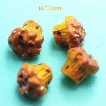10PCS Smole, Umetne Miniaturni Simulacije Hrane Cupcake DIY Okraskov Scrapbooking Dekoracijo,16*13mm