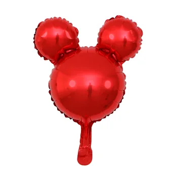 50Pcs/Set Mickey Mouse Folija Balon Baby Tuš Igrača Helij Globos Barva Mickey Glavo Otrok Rojstni dan Dekoracijo Dobave
