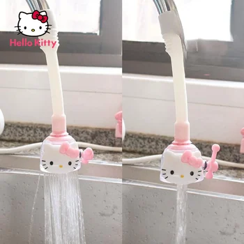 Hello Kitty Srčkan Risanka Kuhinjsko Pipo Splash-proof Tuš Tapnite Filter Vode Šoba Oddelek Prosto Vrtijo Spray