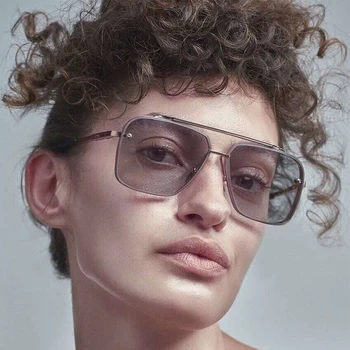Klasična Luksuzni Moških Sončna Očala Glamour Modne Blagovne Znamke Sončna Očala Za Ženske Zrcali Retro Vintage Kvadratnih Oblikovalec Odtenki