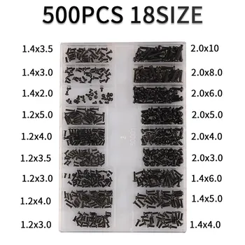 Privijte Zapiralo, ki ga nastavite 500Pcs 18 Vrste Mini vijak DIY Komplet Izvijač Za Prenosni Računalnik Zbrati Popravil Vijak Pritrdilni set