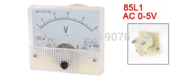 85L1 Razreda 2.5 Analogno Napetost Plošči Merilnik AC Voltmeter 0-5V Ampermeter