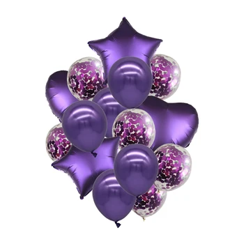 Agate Purple Rose Zlata Konfeti Latex Balon Poroko Baby Tuš Okraski Zrak, Helij Ballon Rojstni Dan Dobave Dekor