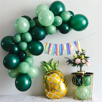 20pcs 10palčni Bean Zeleno baloni Smaragdno črnilo olivno zeleno baloni garland Arch Poroko, rojstni dan Decors Helij Globos