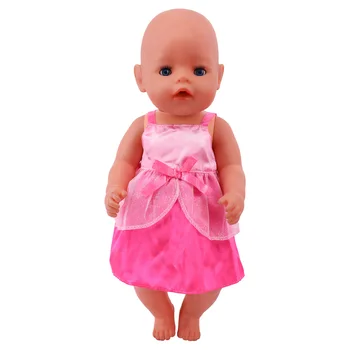 Srčkan Lutka Obleko Obleko Za 18 Inch Dekle Lutka & 42 cm Novo Rojen Baby Doll,Rojstni dan, Počitnice Darila