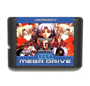 Langrisser II 16 bit MD Igra Kartice Z Drobno Polje Sega Megadrive/Geneza