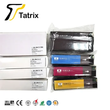 Tatrix Za hp 981 981Y Premium Barve, Združljive s Črnilom Kartuše za HP PageWide 556xh/dn/ MFP 586dn/f/z/MFP E58650dn/ MFP E55650