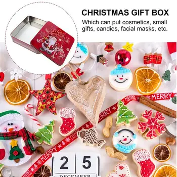 1pc Božičnih Piškotov Polje Koristno Prenosni Praktično Xmas Gift Box za Fante