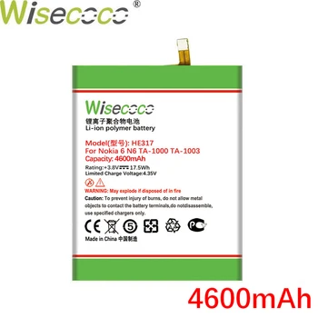 WISECOCO 4400mAh HE317 Baterija Za Nokia 6 Nokia6 N6 TA-1000 KW-1003 TA-1021 TA-1025 TA-1033 TA-1039 Pametni Telefon+Številko za Sledenje