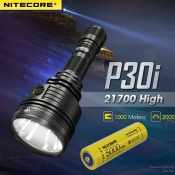 NITECORE P30i Svetilka 2000Lumens za ponovno Polnjenje Z 5000mAH Battey Hard Light Visoko-Zmogljiva Spootlight Za Iskanje