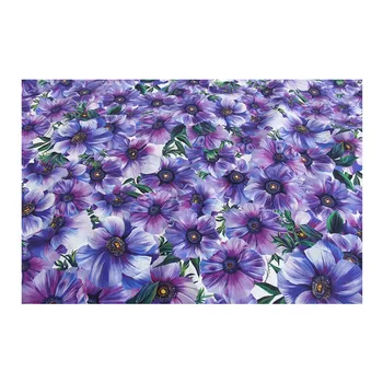 27 stilov D blagovne Znamke Purple sončnično natisnjeni bombažne tkanine shirt obleko tkanine Rajon ročno DIY tkanine debelo krpo