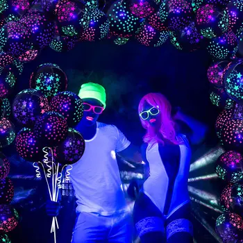 103pcs Neon Glow Baloni Garland Arch Rojstni Okraski Fluorescentna Baloni Obletnico Dobave