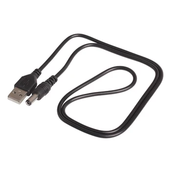 80 cm Napajanje USB Kabel za Polnjenje DC5.5 mm*2.1 mm, USB DC 5.5*2.1 mm DC 5,5 mm Napajalni Kabel jack Black 300pcs/veliko