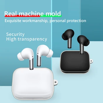 OnePlus Brsti Pro Zaščitna Primeru OnePlus Zmanjšanje Hrupa Slušalke Pokrov Prozoren Mehko Primeru Bluetooth Slušalke Pribor