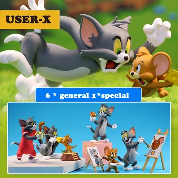 UPORABNIK-X Tom Cat Igrača Jerry Miške slepo polje Kawaii Lutke Cartoon Živali Mačke Otroci Rojstni dan Darila srčkan Živali model Božični igrače