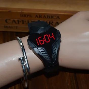 Nova LED watch edinstven design silikonski strani obroč za ročno uro Za moške ure, Modni digitalni watch Relojes hombre mens ure