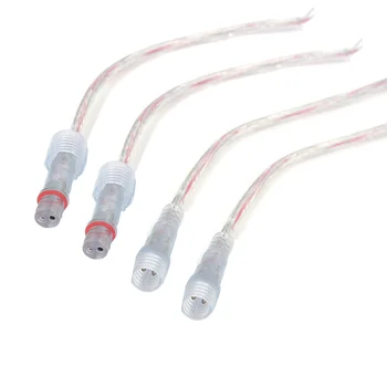 Brezplačna Dostava za 2 Pin 3 Pin 4 pin Nepremočljiva Kabel Pregleden LED konektor Moški Ženski Plug Za 5050 3528 SMD LED Trak Svetlobe