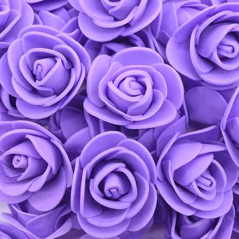 500pcs 3 cm, PE Pena Dvignila Glavo, Umetno Rose Cvetje Za Poroko Dekoracijo DIY Ročno Cvetlični Šopek Venec Pribor Vrtnice