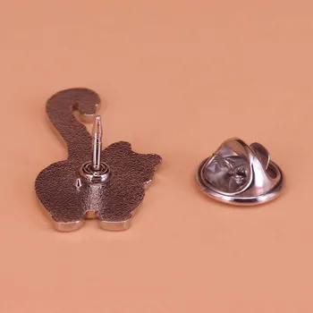 Božič kitty emajl pin srčkan bleščice broška cocked rep mačka značko ustvarjalne Božično drevo zatiči živali umetnosti nakit