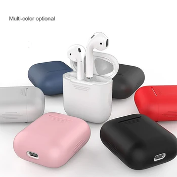2021 nova risanka srčkan barvo Bluetooth slušalke varstvo polje, ki je primerna za polnjenje box s Airpods1