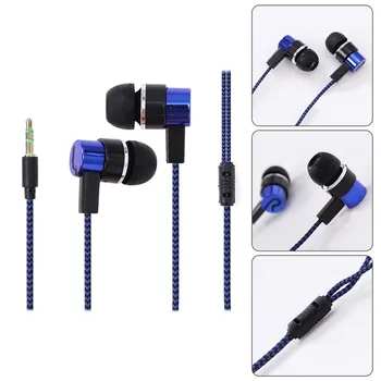 Stereo Žične Slušalke V Ušesa Slušalke 3.5 mm Šport Bas Slušalke Za Pametni telefon