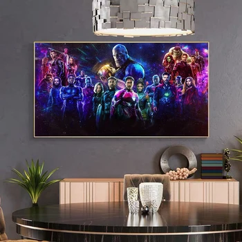 Avengers Platno Plakat Marvel Filmski Plakat Platno Wall Art Domače Platno Slikarstvo za Dnevni Sobi Doma Dekor Cuadros