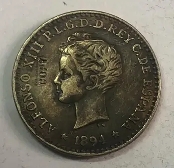 1894 Islas Filipinas ZN CENTAVO имитация монеты