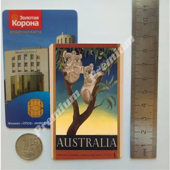 Avstralija spominek magnet letnik turistični plakat