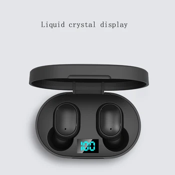 NewE6S Za xiaomi huawei nasprotnega X15 L12 TWS Bluetooth 5.1 Brezžične Slušalke LED Zaslon Hifi Stereo Športne Slušalke Z Mikrofonom