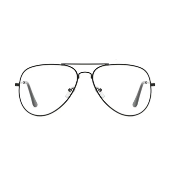 Unisex Modna Pilotni Klasična Zlata Kovinski Okvir Očal Ženske Moški Klasične Vintage Stil Optičnih Očal Pregleden Za Branje