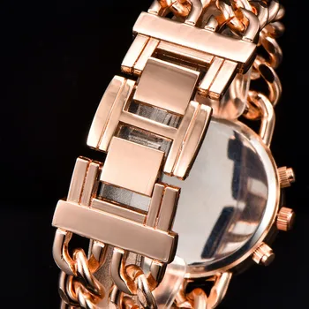 Vroče Luksuznih Blagovnih znamk Ure Ženske, Modno Zapestnico Jekla Watch Moških Zlato iz Nerjavečega Jekla Quartz ročno uro Montres de Marque de Luxe
