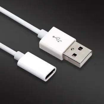 USB2.0 Tipa c Pretvornik Prenosni Pretvorbo Kabel Bluetooth Slušalke, Kabel za Polnjenje za Huawei FreeLace Xiaomi Slušalke 1M/20 CM