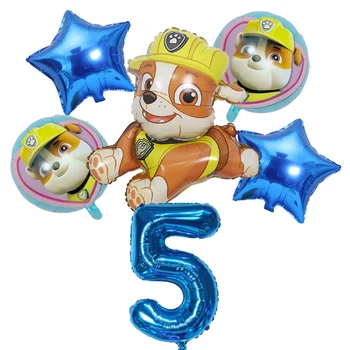 Šapa patrol igrača za Psa balon lep Ruševin fant dekle Število balon Otrok rojstni dan dobave dekoracijo Otrok darilni set