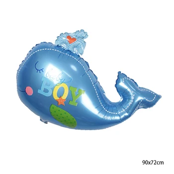 Kita Baby Balon Spol Skrivnost Stranka Balon Fant Dekle Folija Balon Ocean Temo Rojstni Dekoracijo Svetlobe Balon