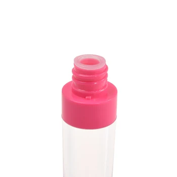 1 Pc Lip Gloss Cev Prazna Plastična Balzam za Ustnice Steklenico Z Jasno Telo Majhne Šminka Vzorcev ABS Vial Kozmetika Posodo Črna