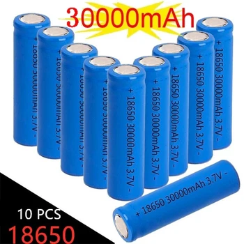 30000mAh 18650 Li-ion Akumulatorsko Baterijo 3,7 V Li-ion Baterija za LED Svetilka/elektronski Pripomoček, Kabinet Svetlobe Padec Ladijskega prometa