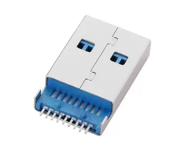 5pcs/veliko USB 3.0 Tip A Moški 9 Pin SMT SMD 2 Pin DIP PCB namestitev Plug Priključek