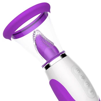 Klitoris Lizanje Maker Prsi Vakuumsko Sesalno Vibrator za Ženske Vagine, G Spot za Stimulacijo Oralni Seks Seks Igrače Pametne Ogrevanje